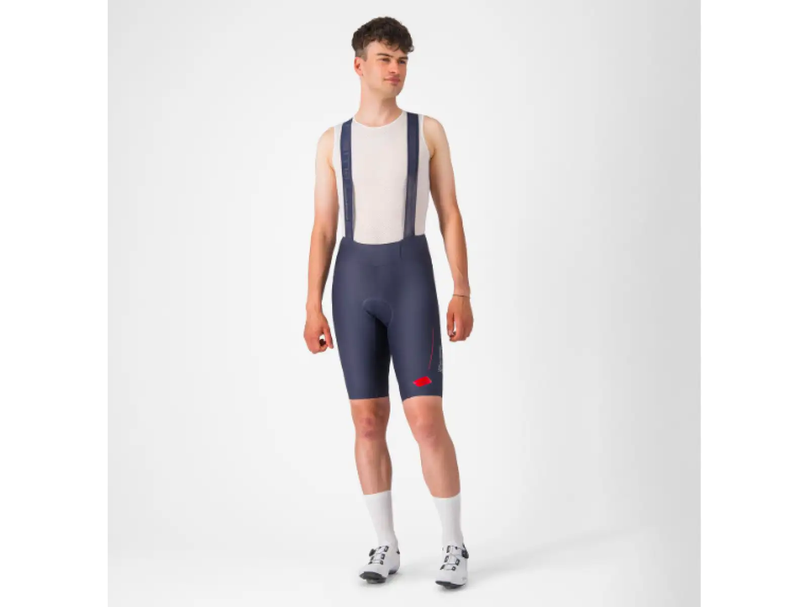 Castelli Espresso R-A/D Herren-Shorts mit Polsterung und Trägerhose Twilight Blue