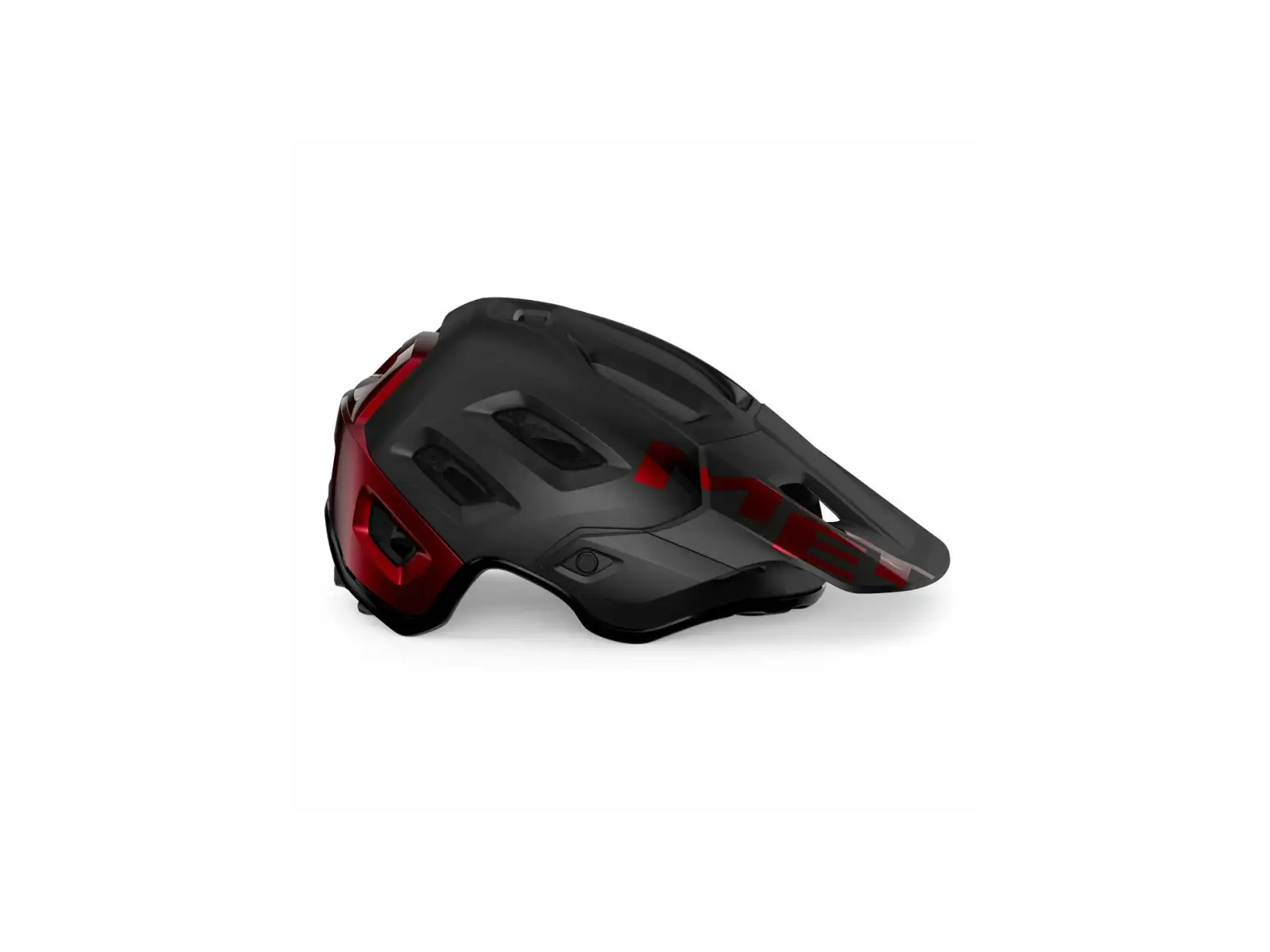 MET Roam MIPS Helm Schwarz/Rot Metallic Glänzend