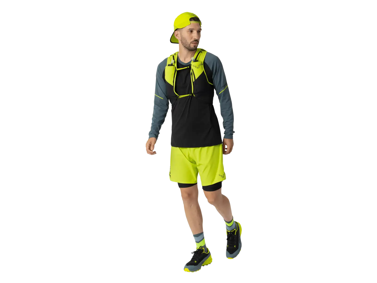 Dynafit Alpine Pro 2in1 Herren-Laufshorts Ultra Yellow