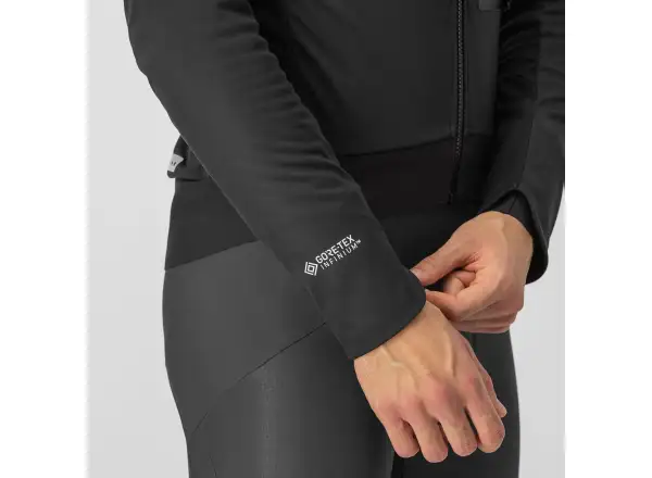 Castelli Alpha Doppio RoS Herrenjacke Light Black/Silver Reflex/Dark Gray