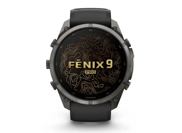 Garmin Fénix 9 Pro inReach 51 mm Smartwatch Carbon gray DLC Titanium Black/Pebble gray