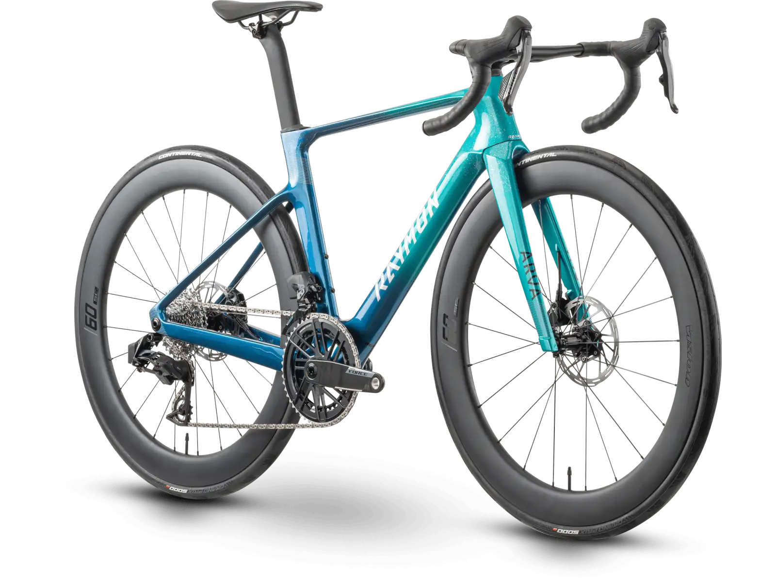 Raymon Arva Evo 24S Force E1 AXS Rennrad ocean fade/chrome