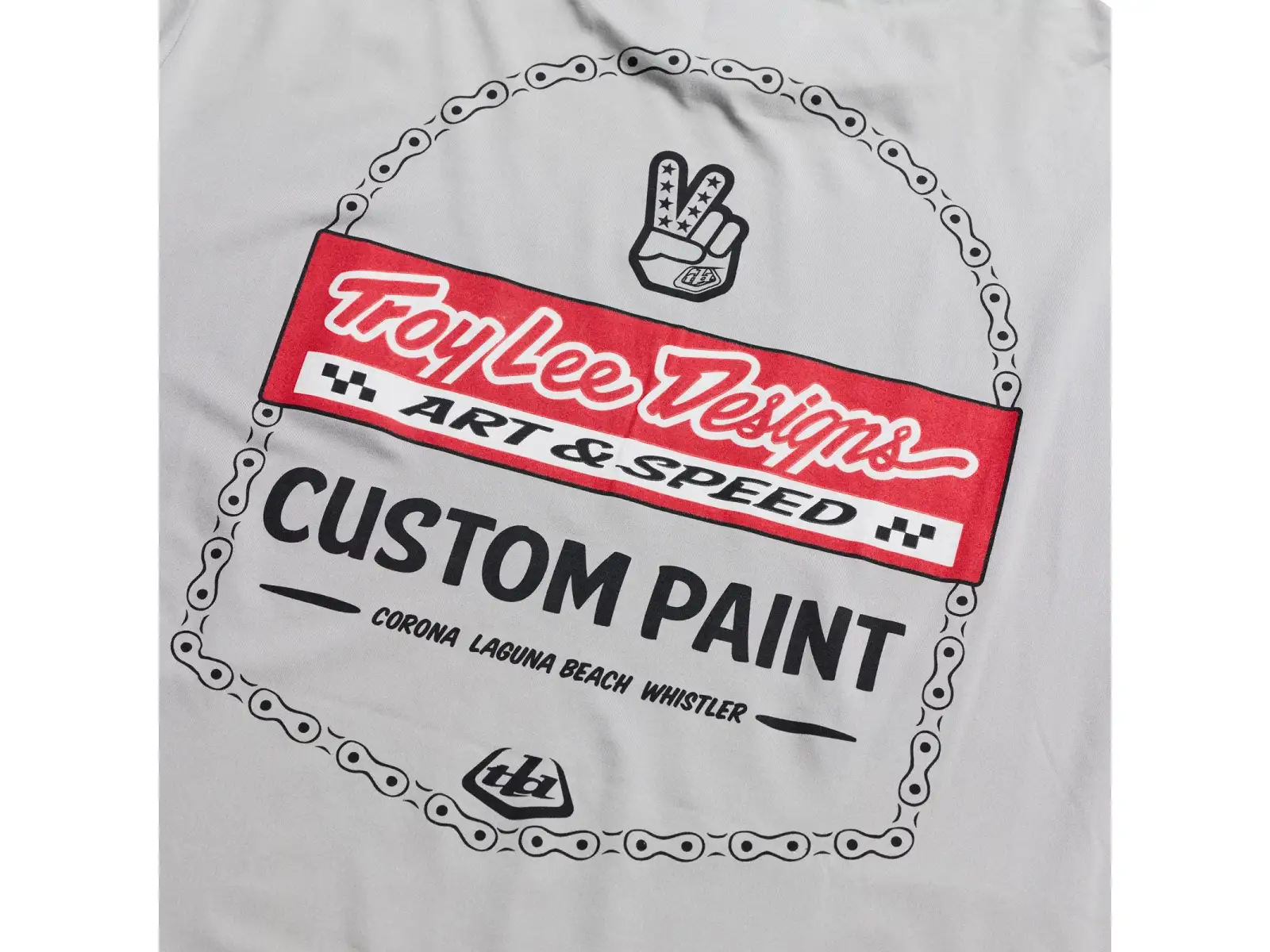 Troy Lee Designs Ruckus Ride Tee Herren-Trikot Langarm Custom Paint Mid Gray