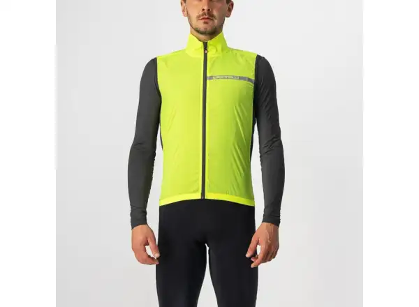 Castelli Squadra Stretch Herrenweste yellow fluo/dark gray