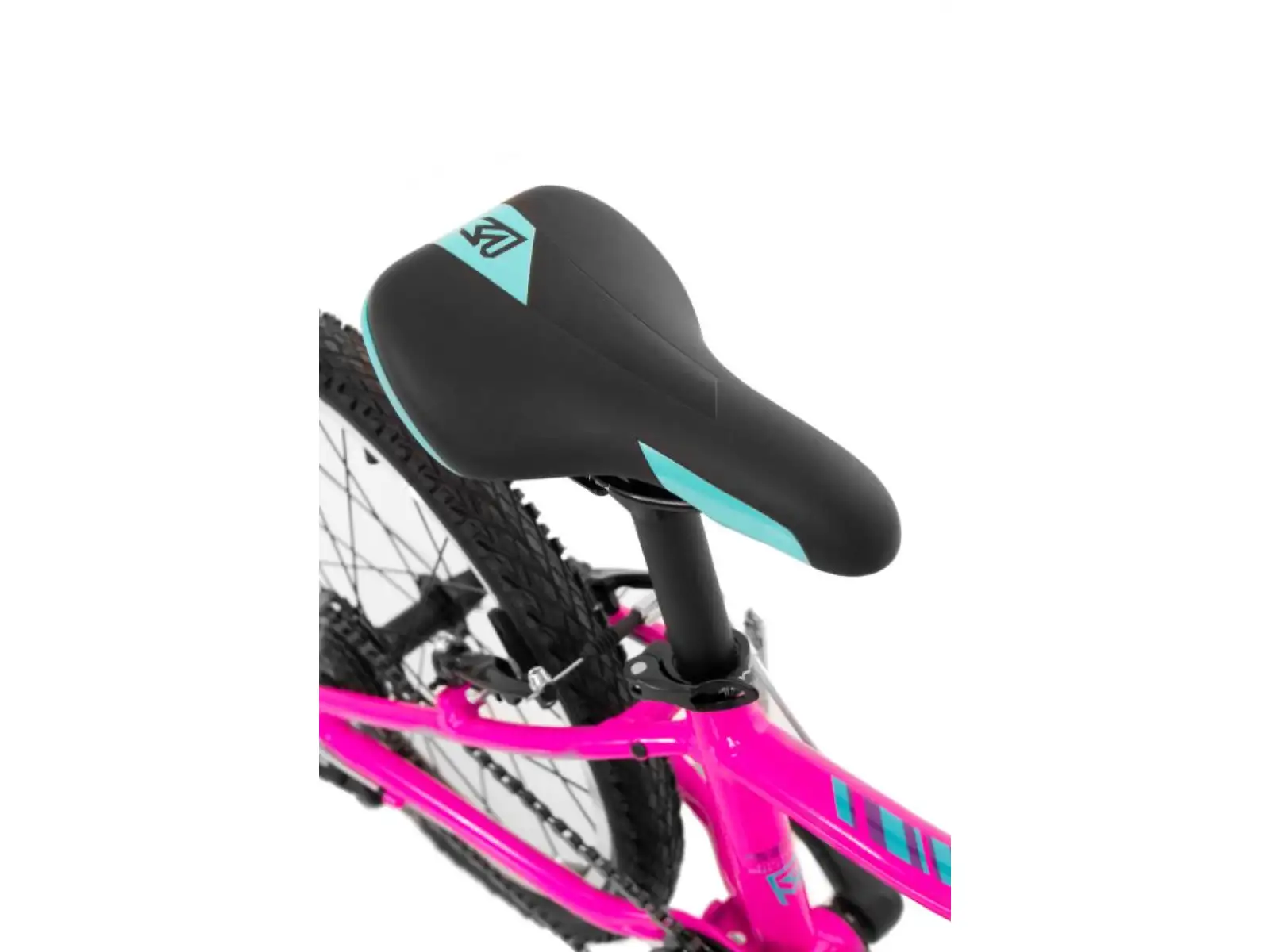 Rock Machine Catherine 20 Glanz Neon Pink/Violett/Neon Cyan Kinderfahrrad