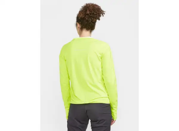 Craft Pro Hypervent Wind Damen-Laufshirt Langarm gelb