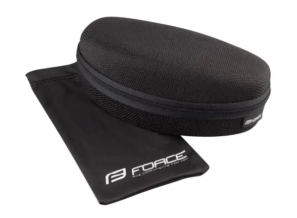 Force Arcade Fahrradbrille Weiß/Schwarz/Schwarz polarisierte Gläser