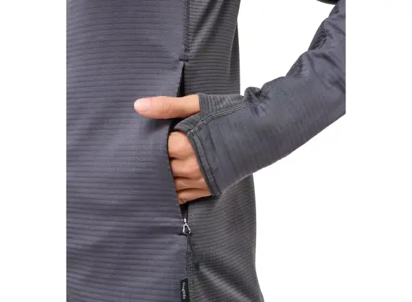Haglöfs L.I.M Mid Multi Hood Damen Kapuzenpullover dark grey