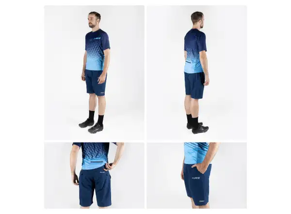 Force Blade MTB Herren Shorts ohne Innenfutter dunkelblau