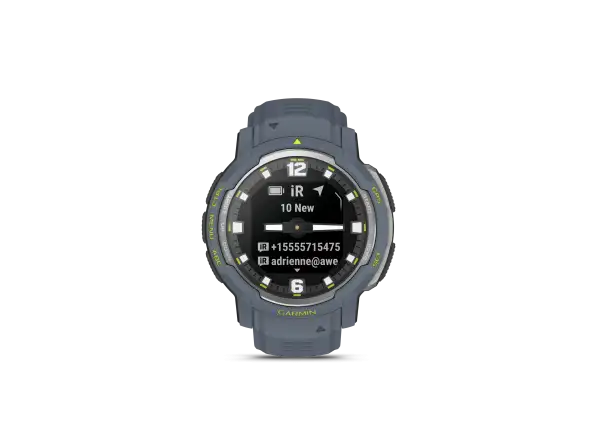 Garmin Instinct Crossover Standard Edition Smartwatch Blue Granite