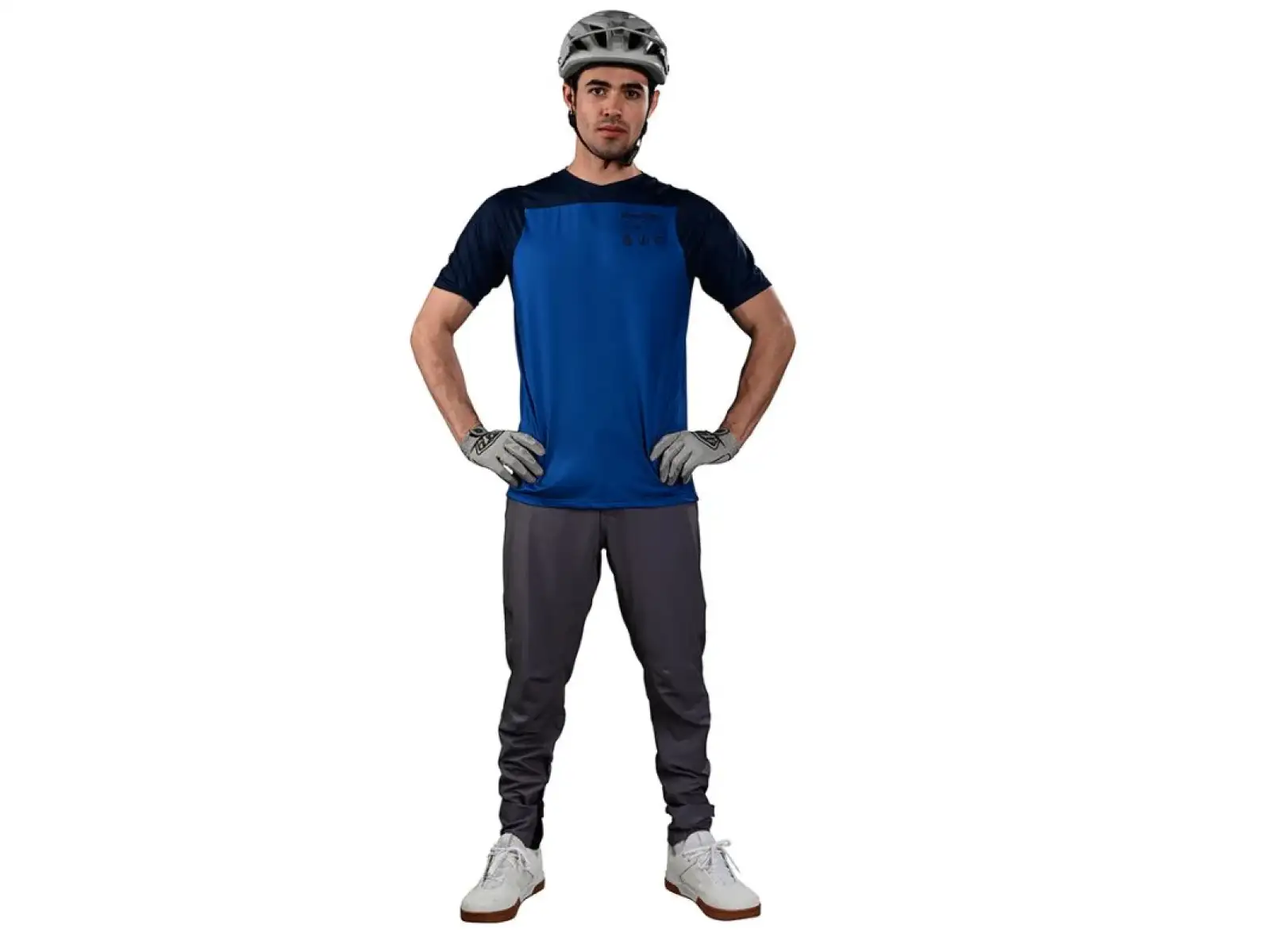 Troy Lee Designs Skyline Mono Herren-Trikot Kurzarm True Blue