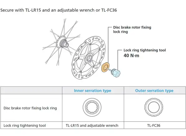 Shimano RT-CL900 Bremsscheibe 203 mm, Center Lock, Ice Tech, Außen-Lockring