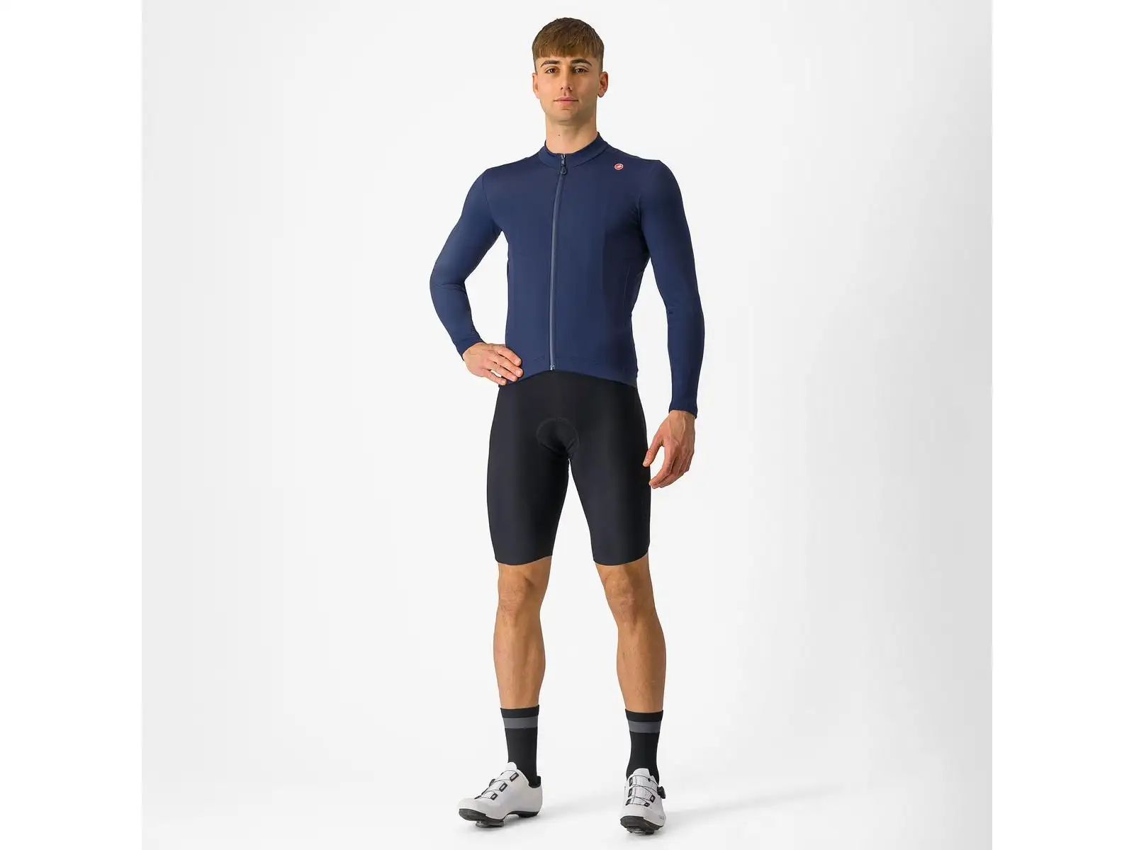 Castelli Espresso Thermal Herrentrikot belgischblau.