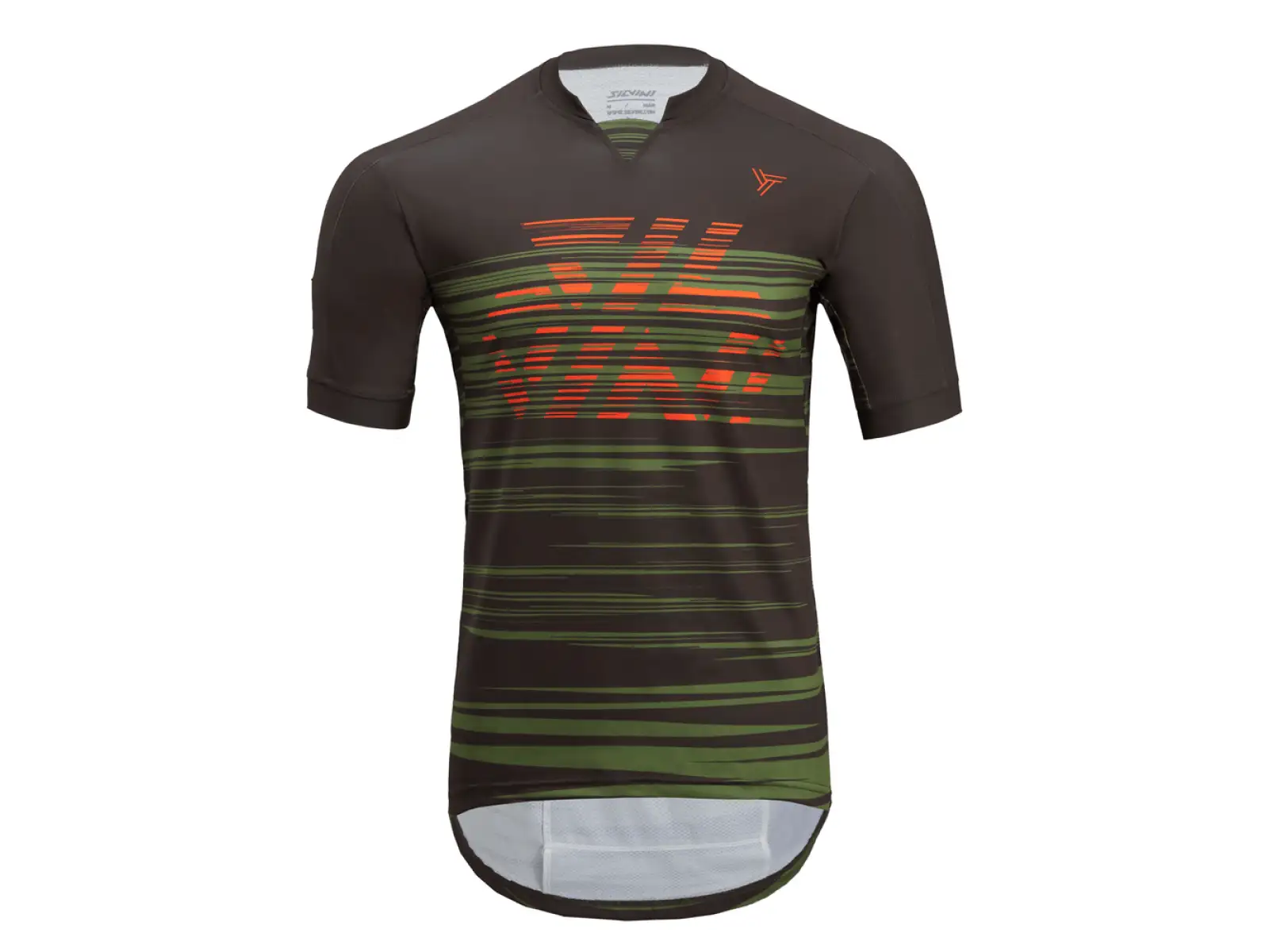 Silvini Gallo Herrentrikot mit kurzen Ärmeln in Garden/Olive.