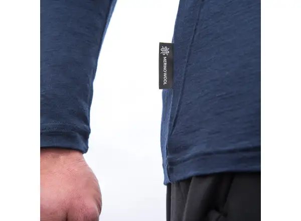 Sensor Merino Active Outside Herren T-Shirt Langarm Deep Blue