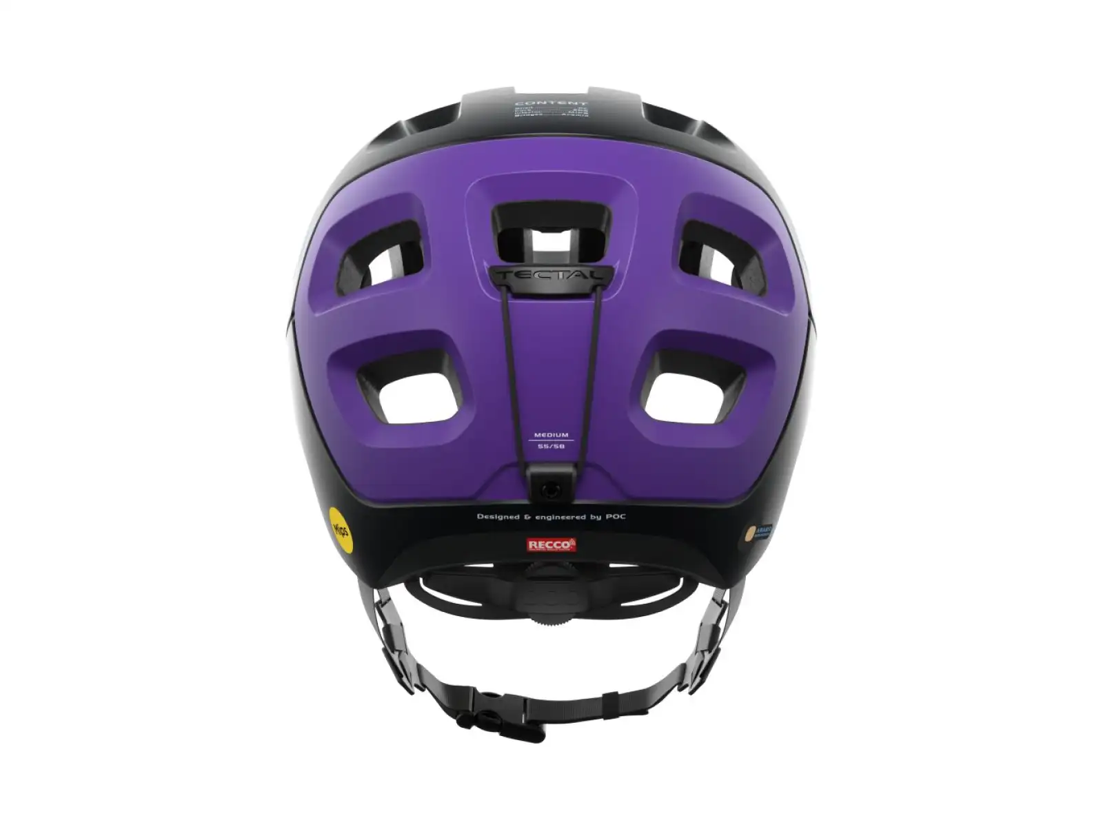 POC Tectal Race MIPS Helm Uranium Black/Sapphire Purple Metallic/Matt.