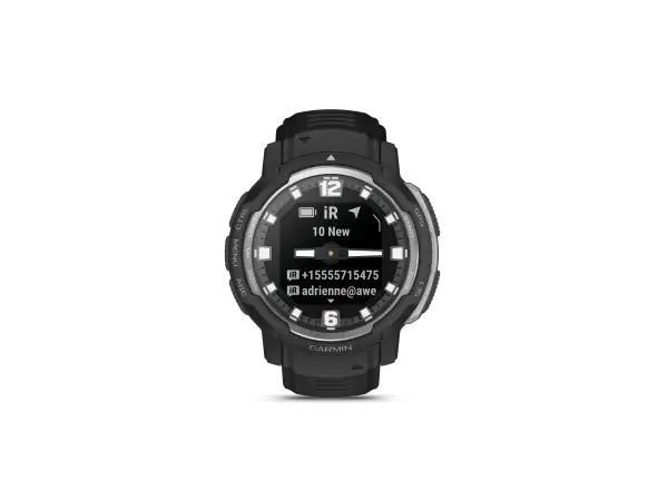 Garmin Instinct Crossover Standard Edition Smartwatch Schwarz