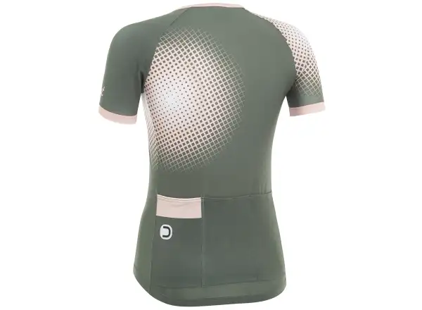 Dotout Square Damen-Trikot Kurzarm Dunkelgrün