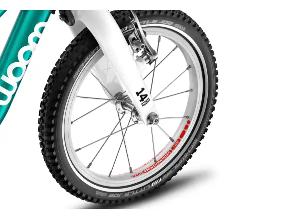 Woom GO 1 Plus Metallic Turquoise 14 Kinderlaufrad