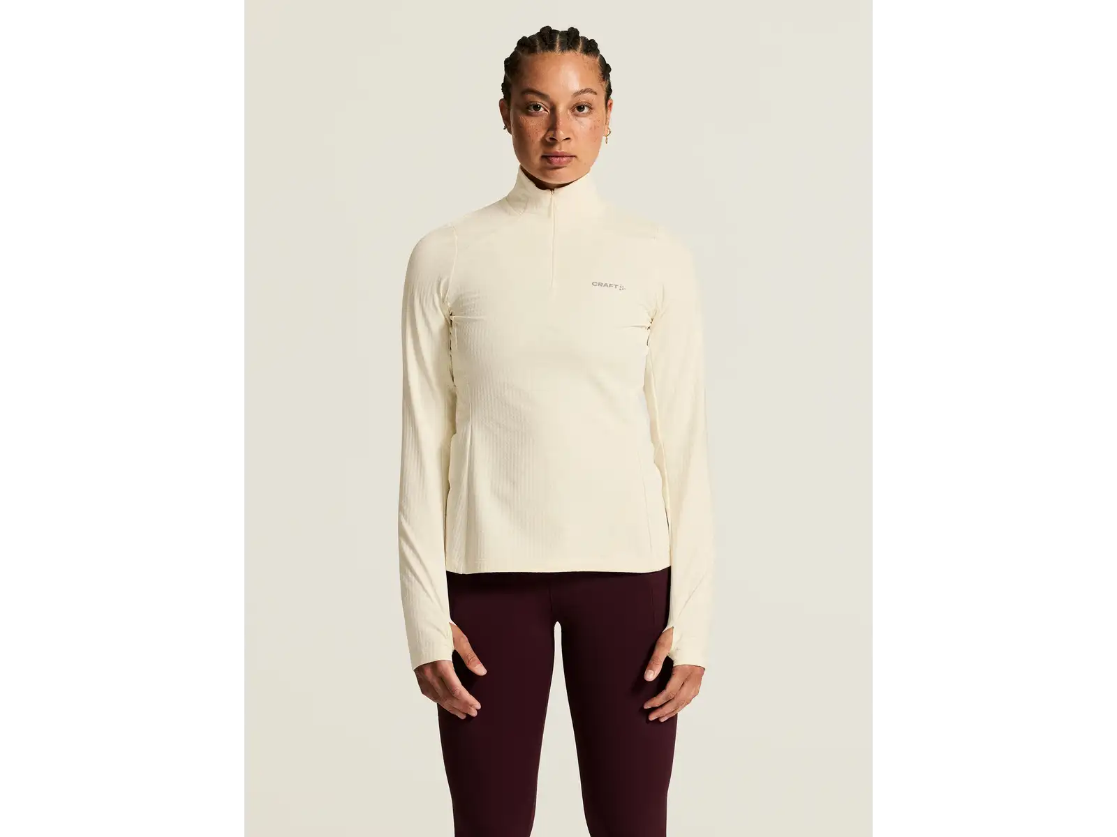 Craft Gain Thermal Midlayer 2 Damen Sweatshirt weiß
