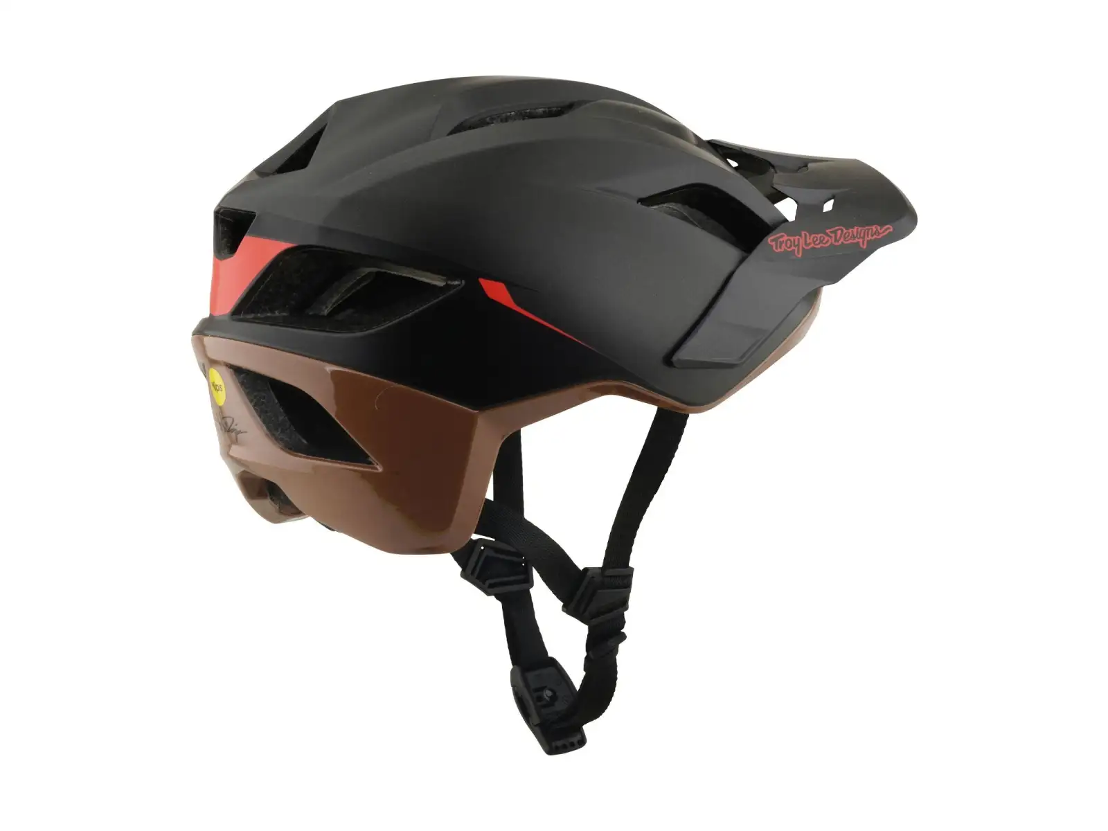 Troy Lee Designs Flowline SE MIPS Helm Stacks Charcoal/Sienna
