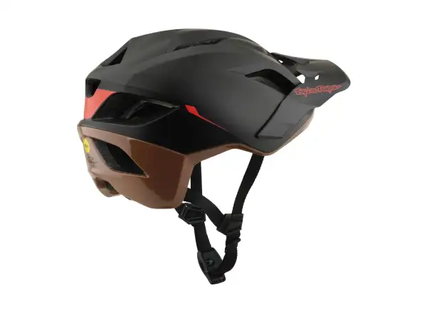 Troy Lee Designs Flowline SE MIPS Helm Stacks Charcoal/Sienna