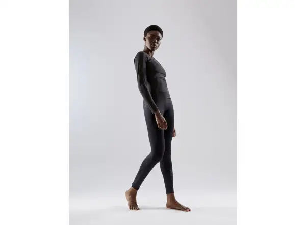 Craft PRO Dry Nanoweight LS Damen T-Shirt schwarz