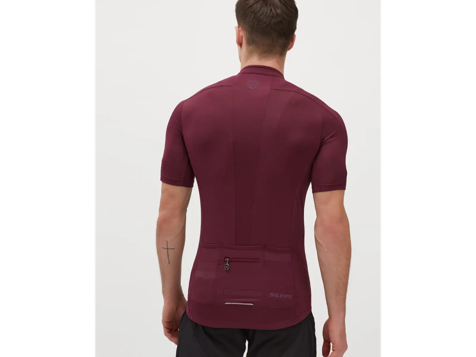Silvini Ceno Herrentrikot mit kurzen Ärmeln Pflaume