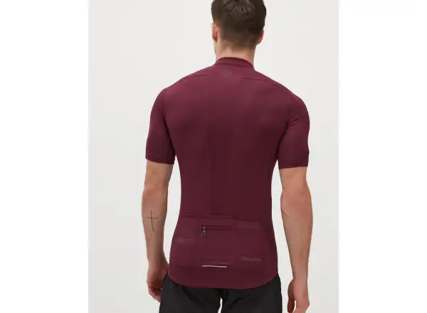 Silvini Ceno Herrentrikot mit kurzen Ärmeln Pflaume