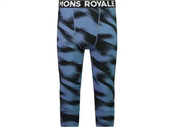 Mons Royale Cascade Merino Flex 200 Herren-Unterwäsche 3/4 Hose Blue Motion