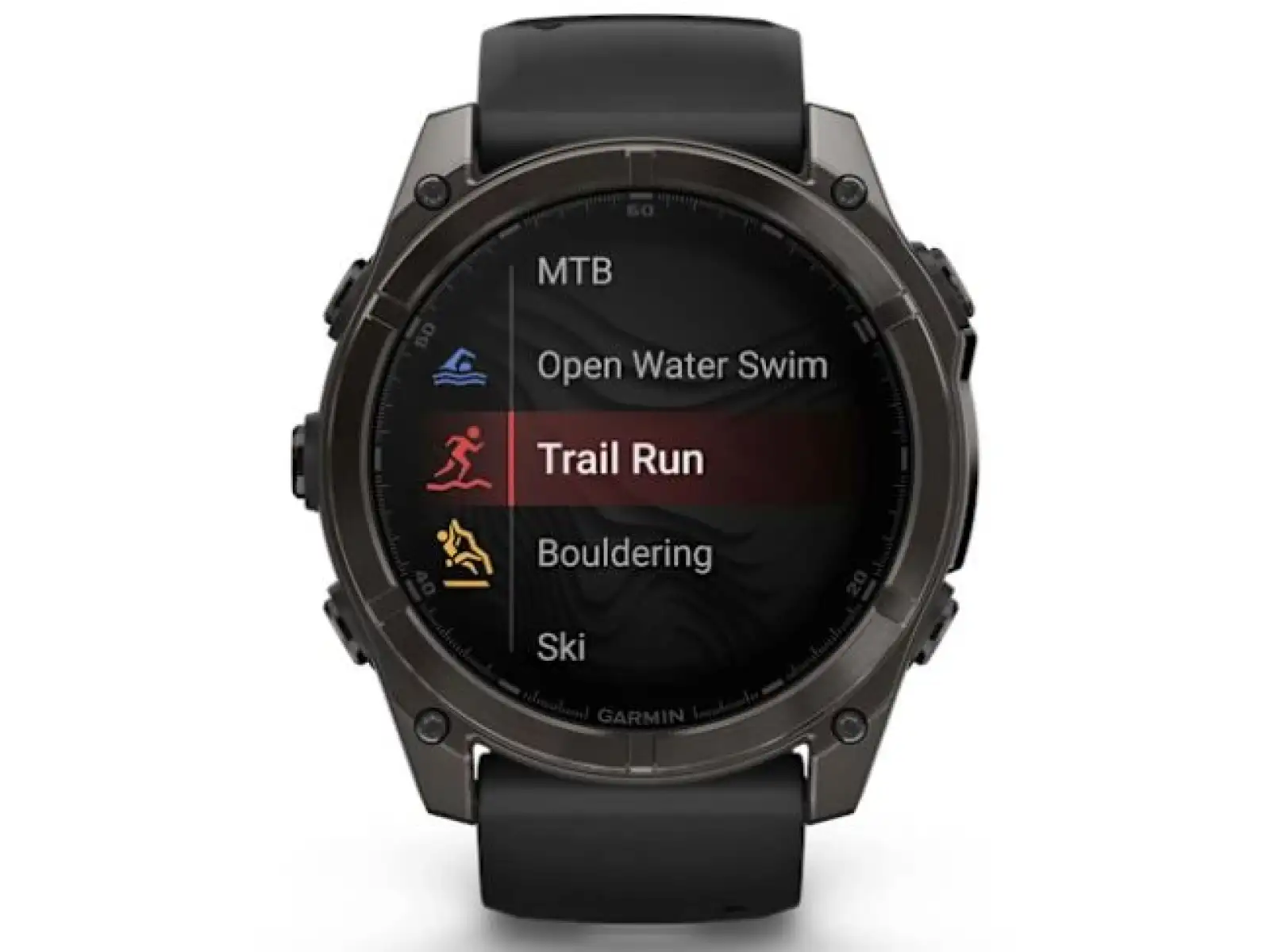 Garmin fenix 8 - 51 mm AMOLED Sapphire Smartwatch Carbon DLC Titanium Schwarz/Grau