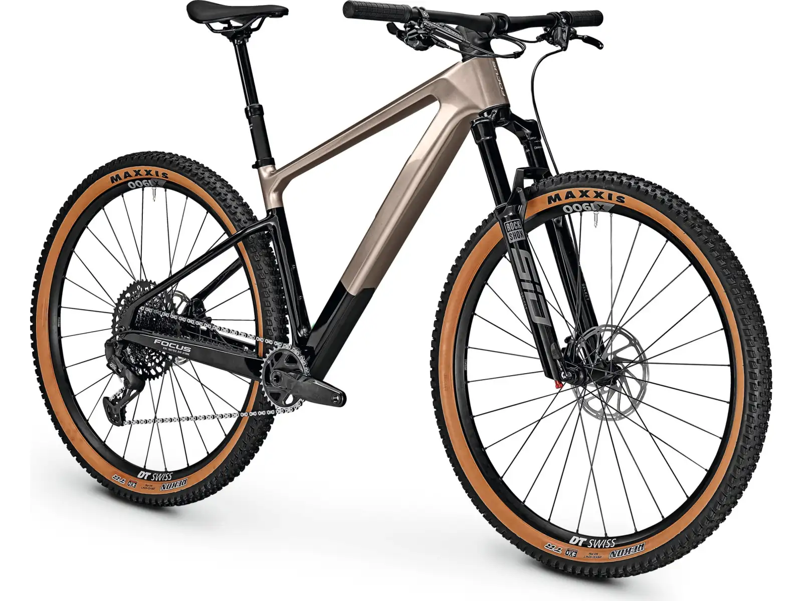 Focus Raven 8.9 DI 29" Mountainbike Silber Glänzend / Carbon Roh Glänzend