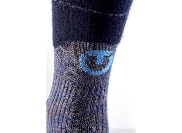Thermic Ski Merino Reflector Herren Socken blue/gold