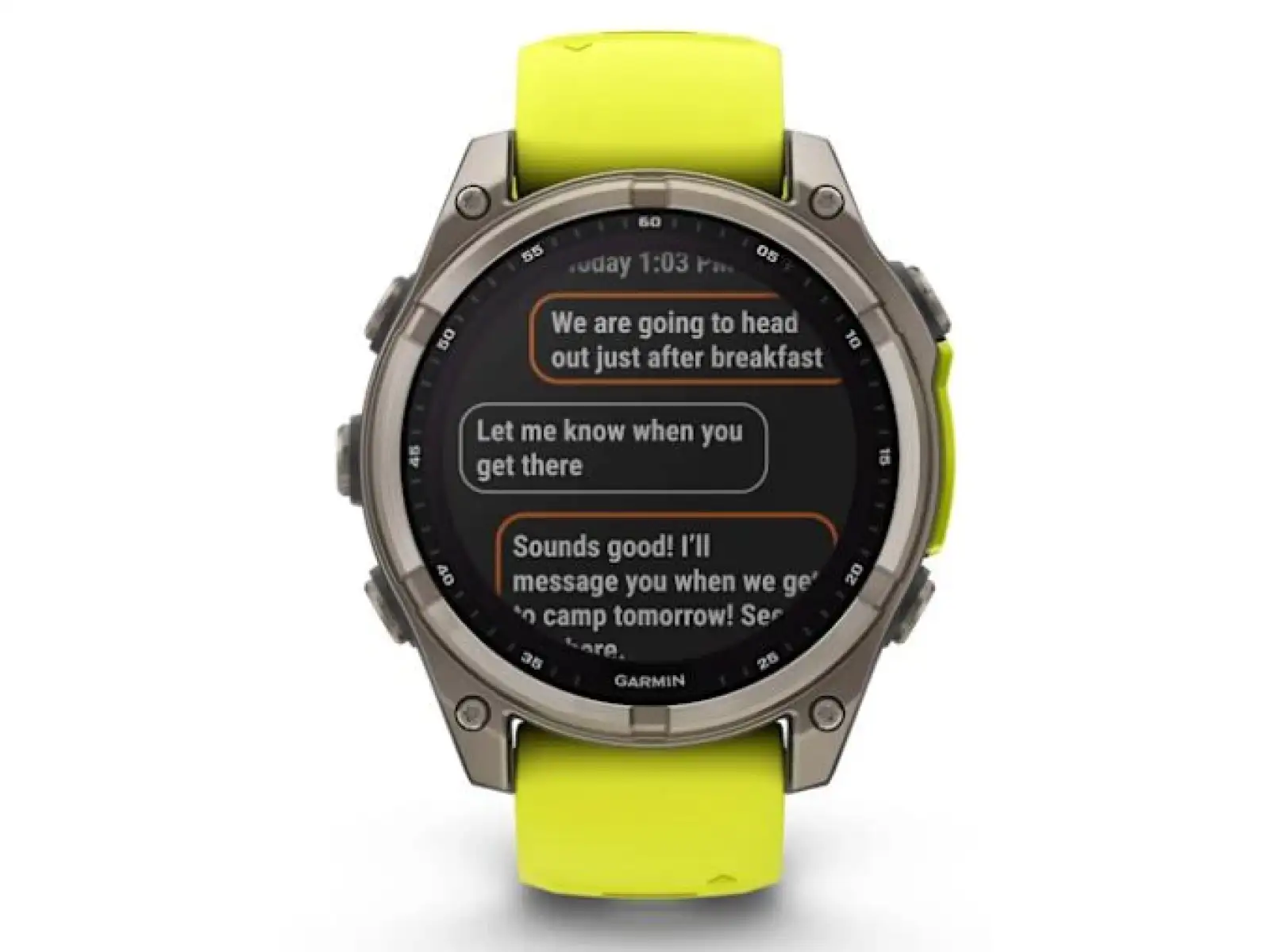 Garmin fenix 8 - 51 mm Solar Sapphire Smartwatch Titanium Yellow/Graphite