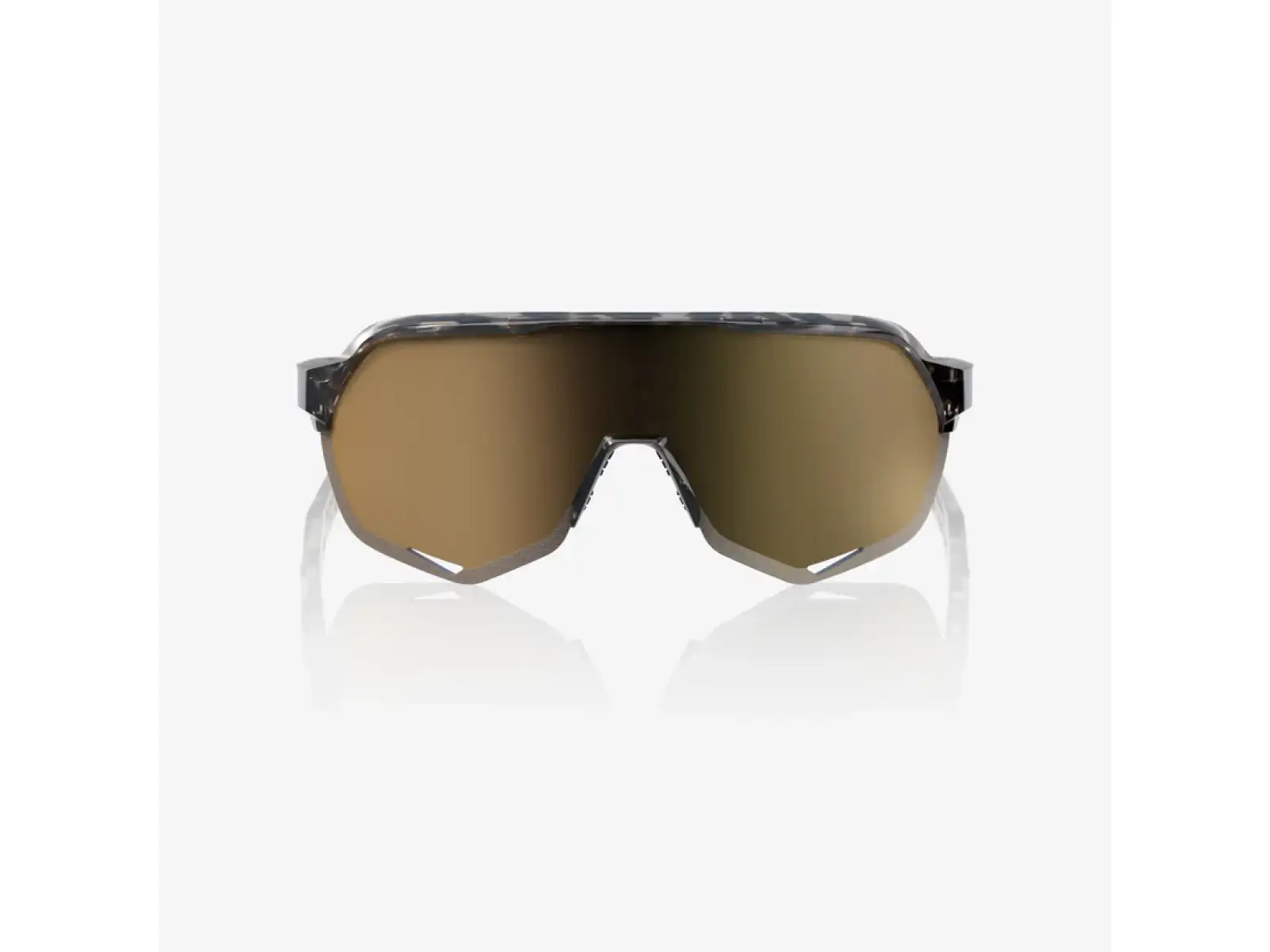 100% S2 Sonnenbrille – Gloss Black Havana / Soft Gold Mirror