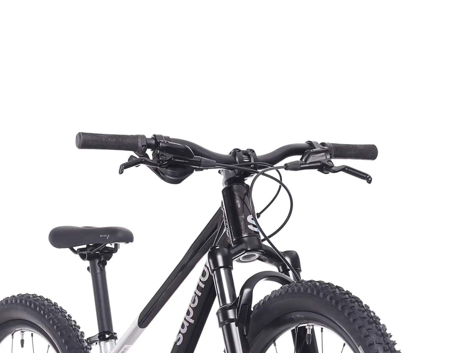 Superior TEAM 24 Kinderfahrrad Gloss Brushed Alu / Rainbow Black