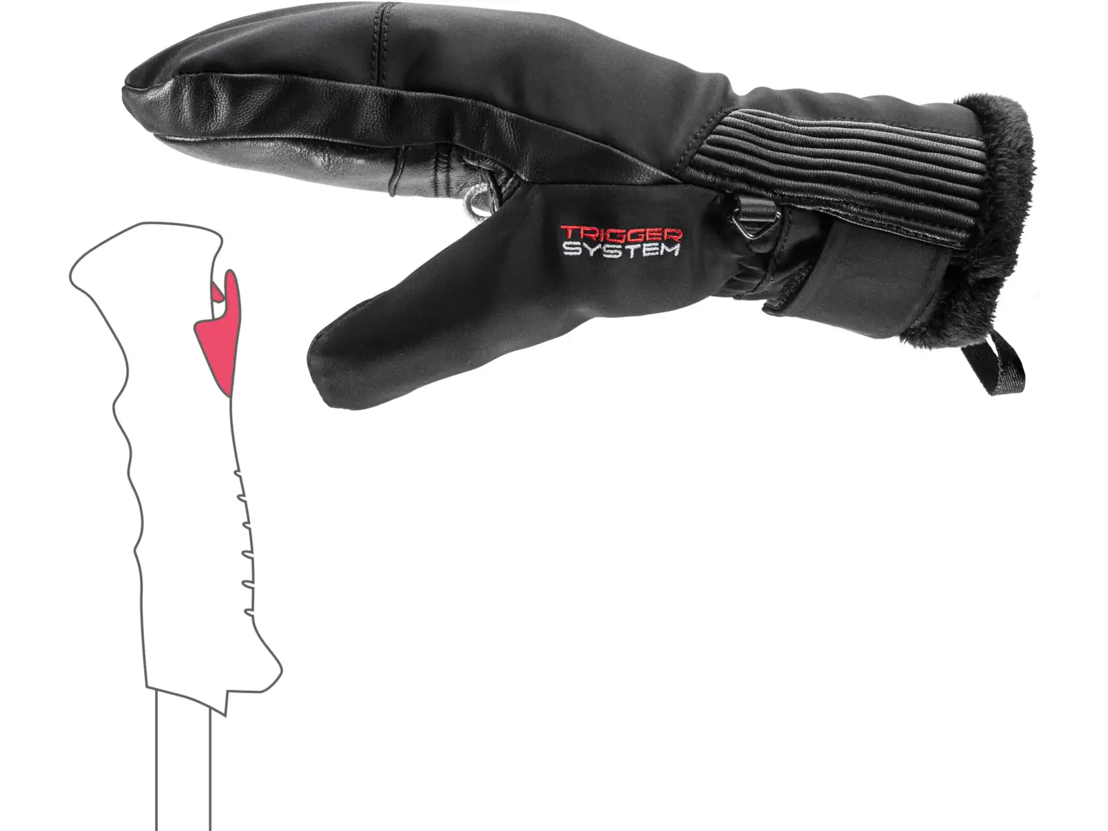 Leki Vallarta 3D Women Mitt Damen-Fäustlinge Black