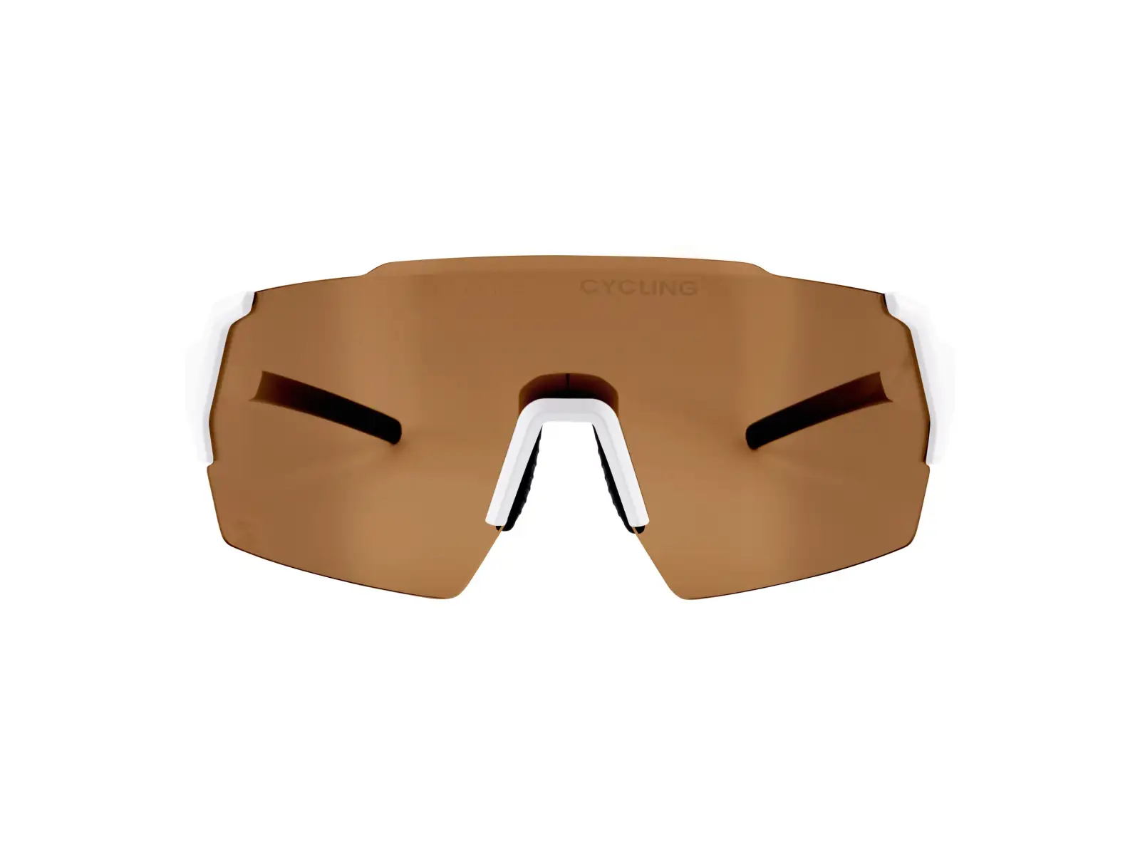 Force Electra Brille Weiß/Braun mit verspiegelten Gläsern