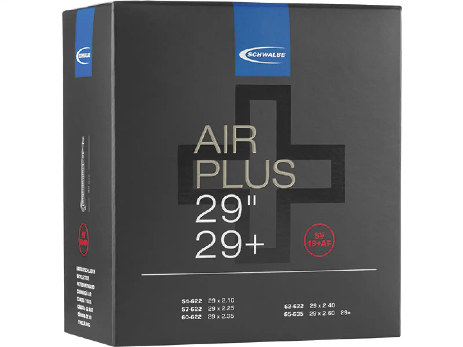 Schwalbe Air Plus 29" Schlauch mit Sclaverandventil 54-65/622.