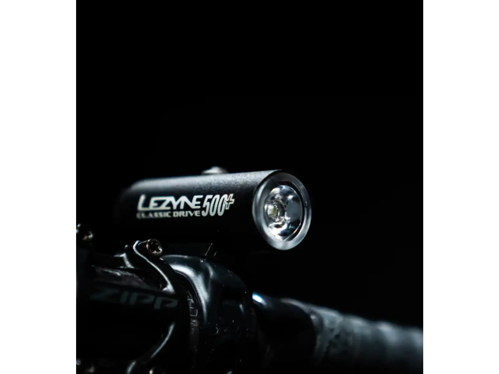 Lezyne Classic Drive 500+ Front-Fahrradlicht in Satin Schwarz.