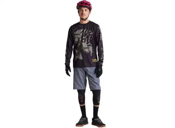 Troy Lee Designs Flowline Confident Langarmtrikot Black