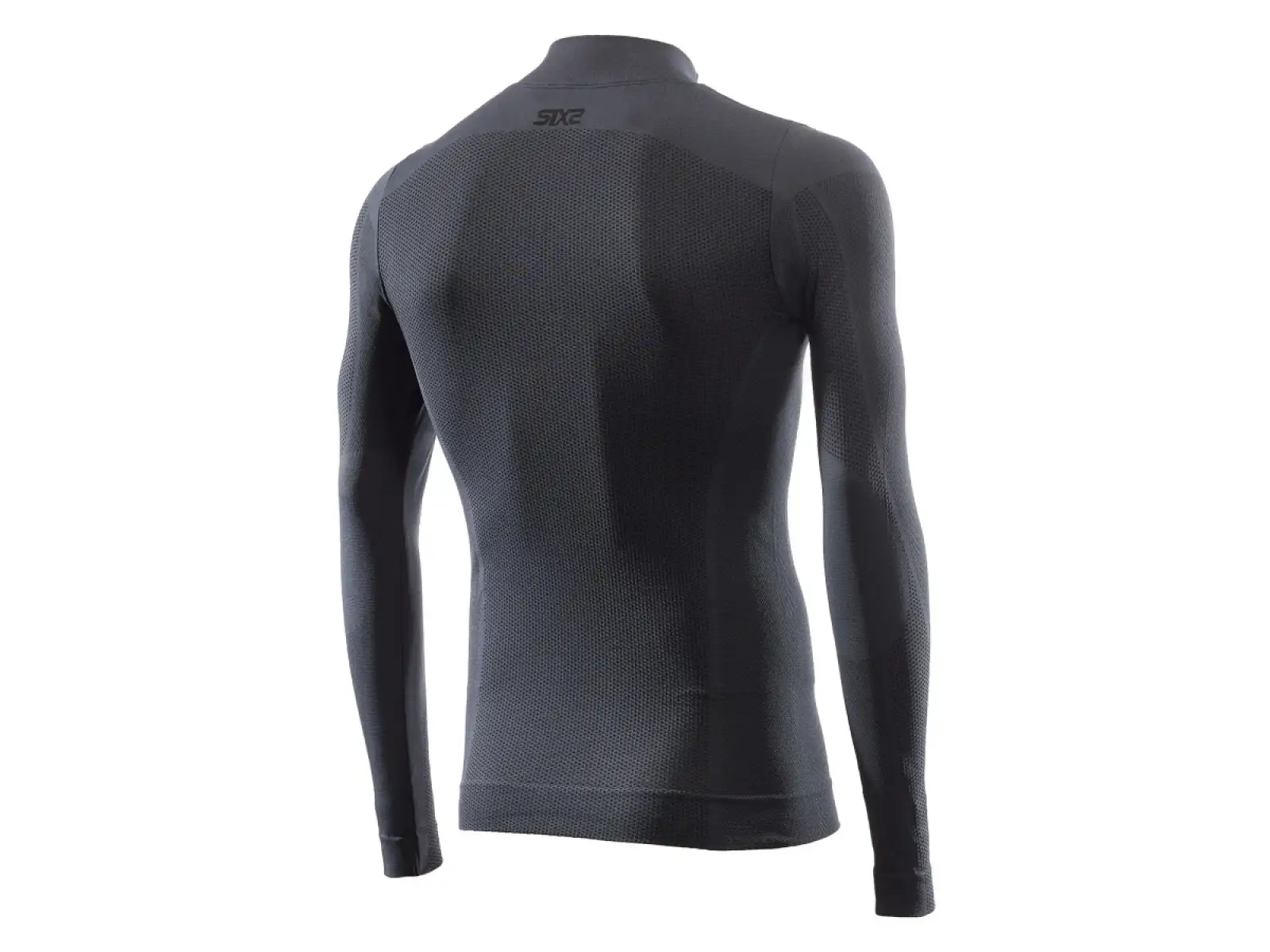 SIXS TS3 V2 Funktionsshirt mit langarm und Stehkragen grau/schwarz