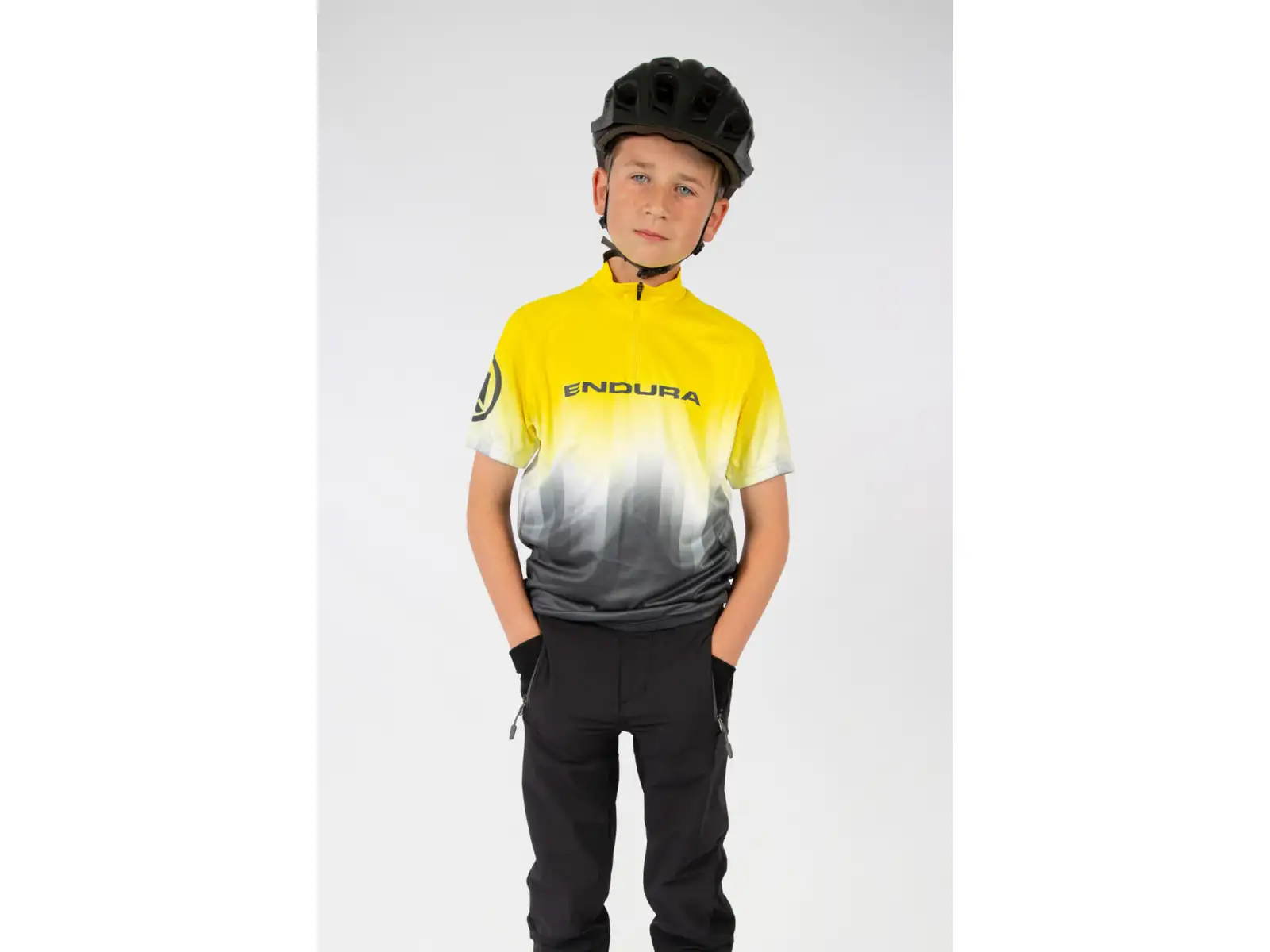 Endura Xtract Kinder Kurzarmtrikot Hi-Viz gelb