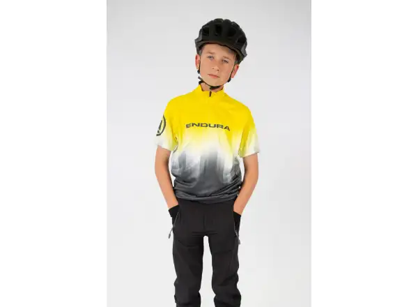 Endura Xtract Kinder Kurzarmtrikot Hi-Viz gelb