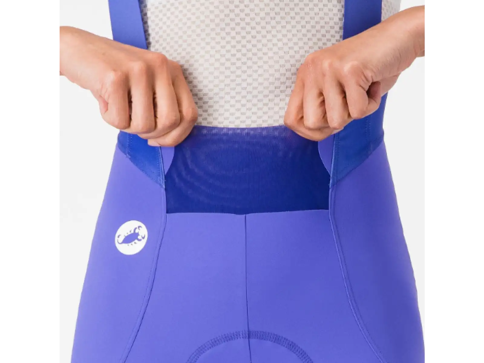 Castelli Espresso 2 W Damen-Shorts mit Einsatz und Trägern Ultraviolet