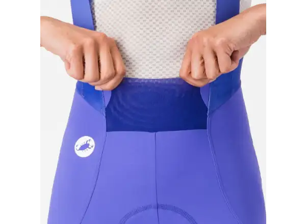Castelli Espresso 2 W Damen-Shorts mit Einsatz und Trägern Ultraviolet
