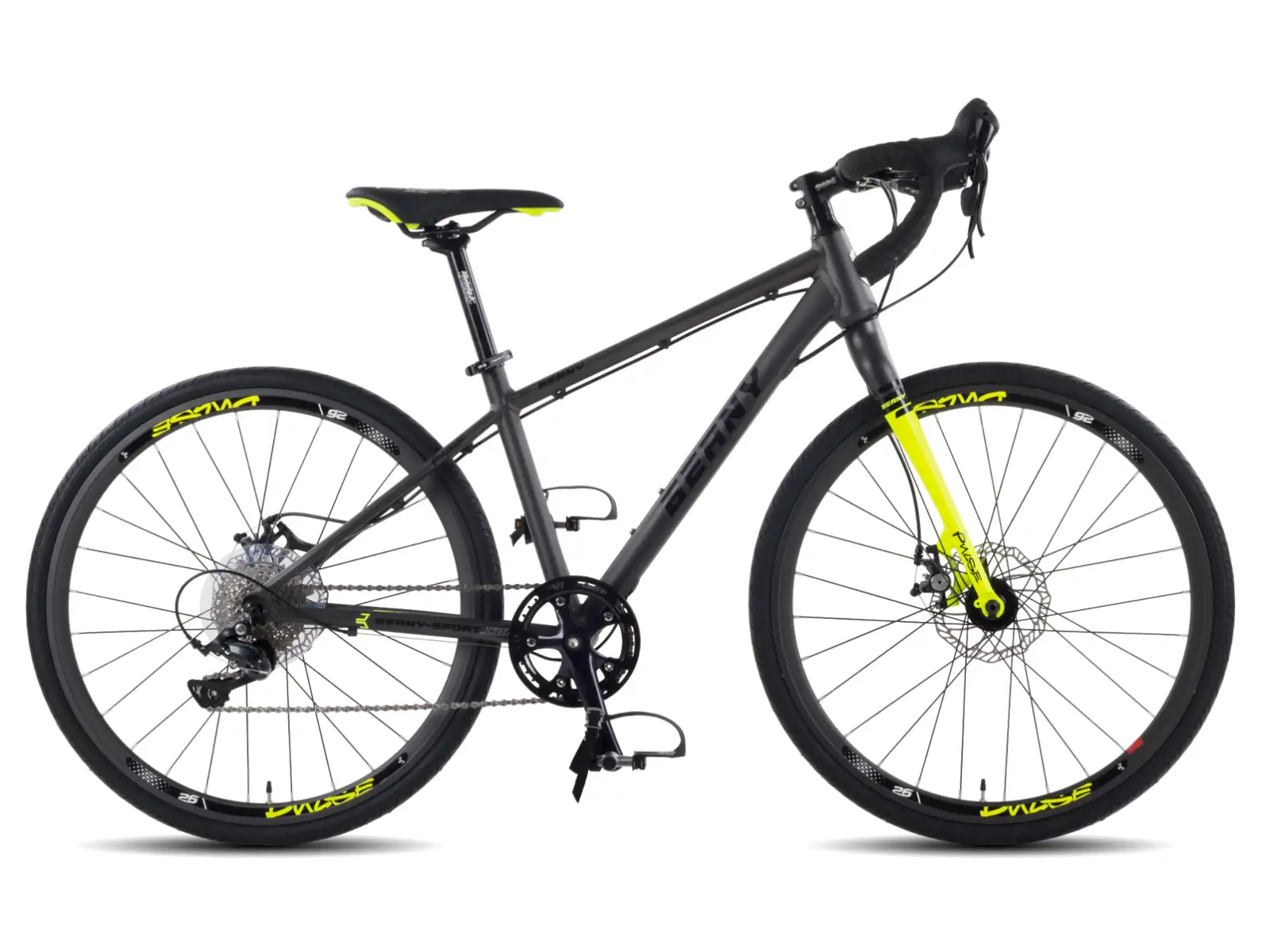 Beany Pulse 26 Kinder-Gravelbike Neon Yellow