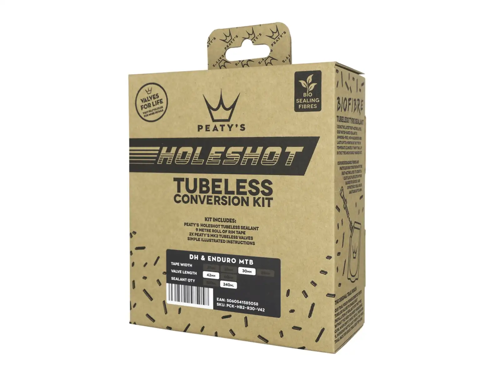 Peatys Holeshot Tubeless Umbausatz für Enduro und Downhill - Band 30 mm.