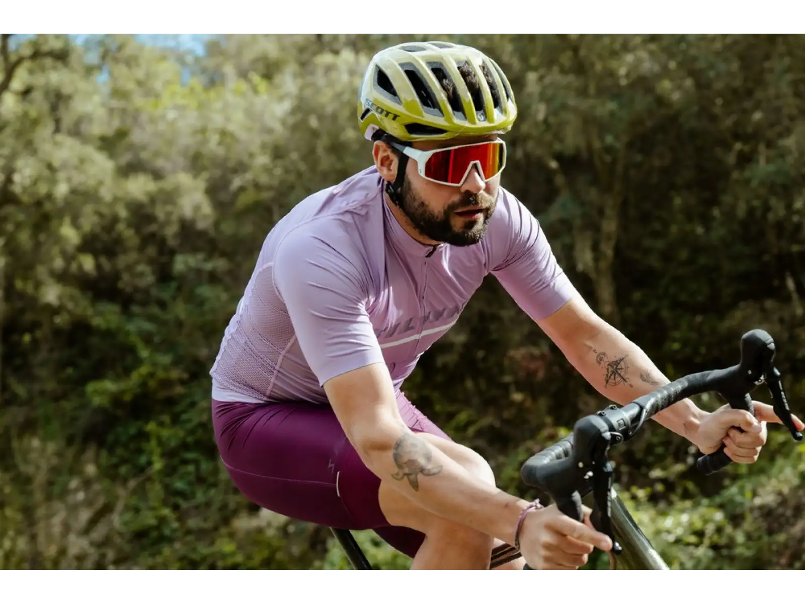 Silvini Mazzano Herrentrikot Kurzarm Lilac/Navy