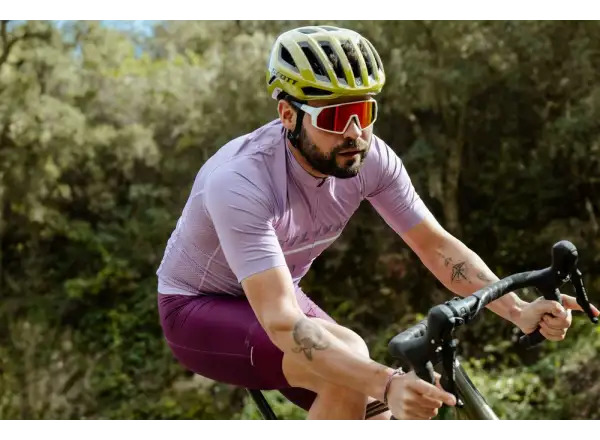 Silvini Mazzano Herrentrikot Kurzarm Lilac/Navy